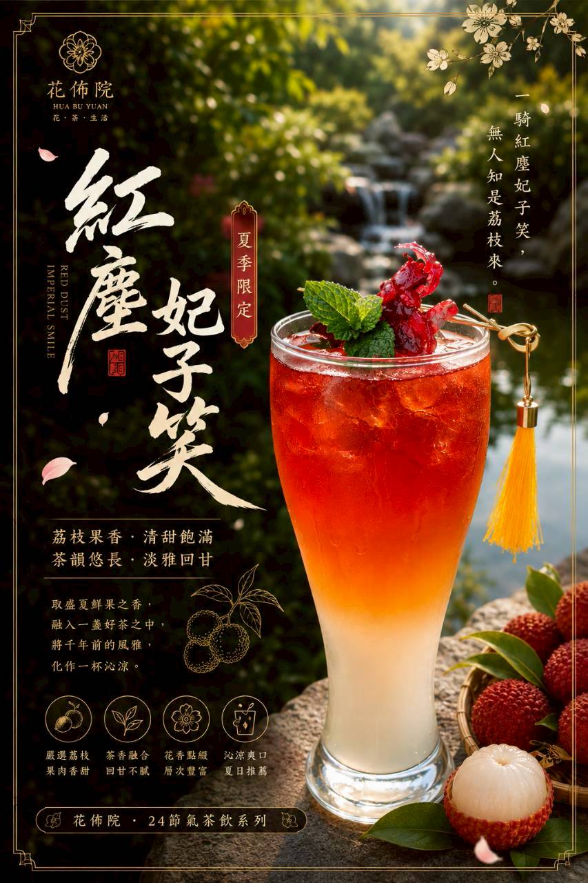 花佈院鮮果茶系列紅塵妃子笑